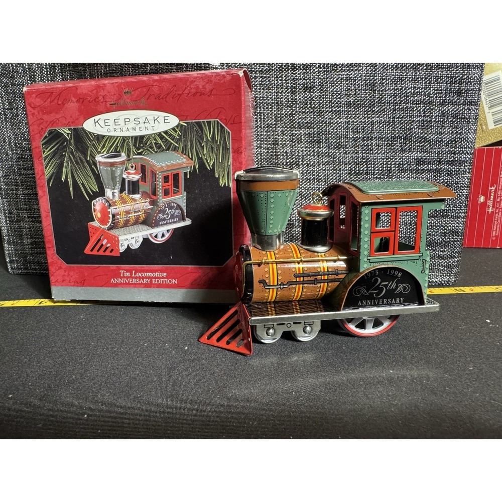 Hallmark Keepsake Ornament - 1998 - "Tin Locomotive" 25th Anniversary Edition